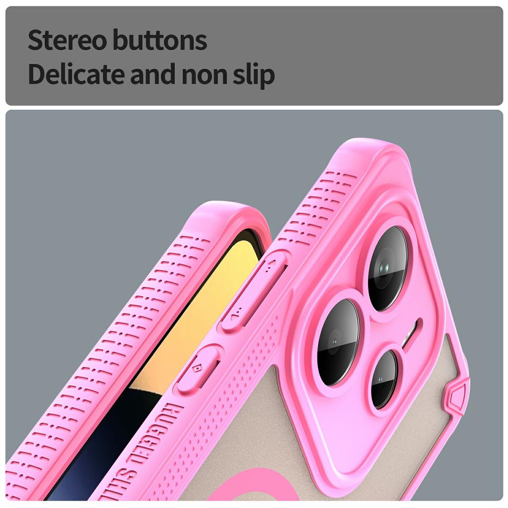 For Xiaomi Redmi Note 14 5G Magnetic Case Compatible with MagSafe TPU+PC Phone Back Cover