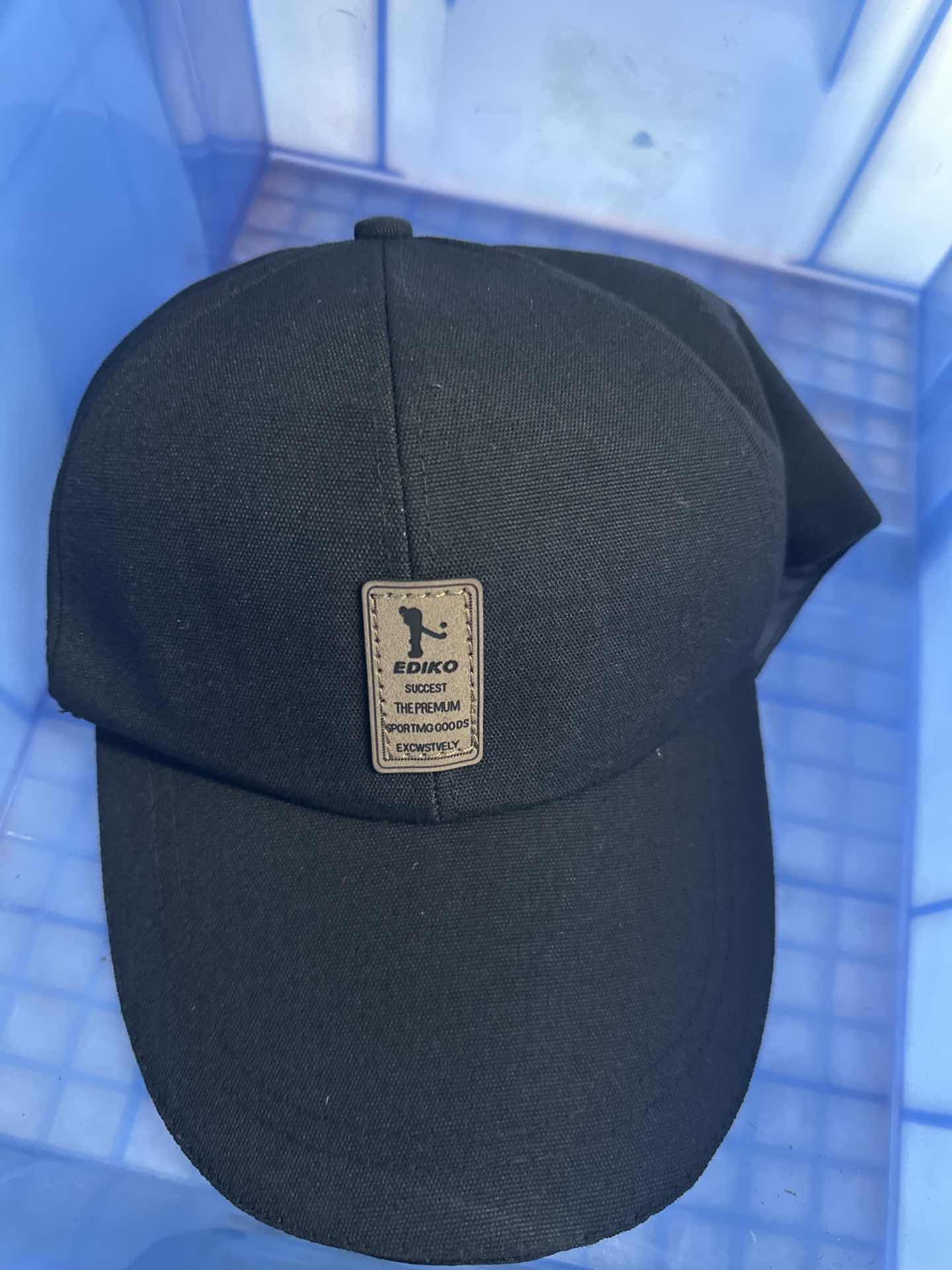 

Черная мужская бейсболка, парусиновая кепка для весны . One Size