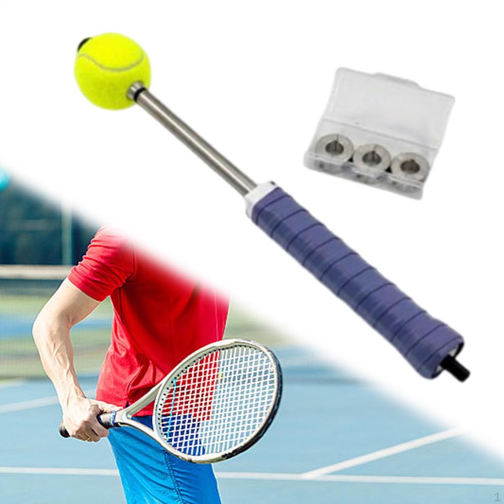 Tennis Serve Training Adjustable Aid with Sound Hitting Feedback Tool for Kids Adults Speed