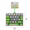 26 Keys Mechanical Keyboard Squeeze Toy Panda Print Keyboard Keychain  For Adults,Teenagers,Kid