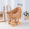 Large Candy Basket Stroller Shaped Baby Carriage Planter Vintage Flower Basket  Photography Props
