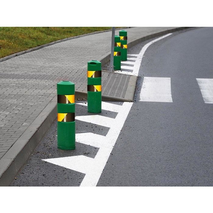 Perel Ruban réfléchissant 5 cm x 5 m, avec motif en nid d'abeille pour une visibilité accrue, noir/jaune