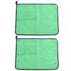 Cotton Fishing Towel Thickening Water Absorption Double Sided Color Towel Fishing Accessory(Green Gray )