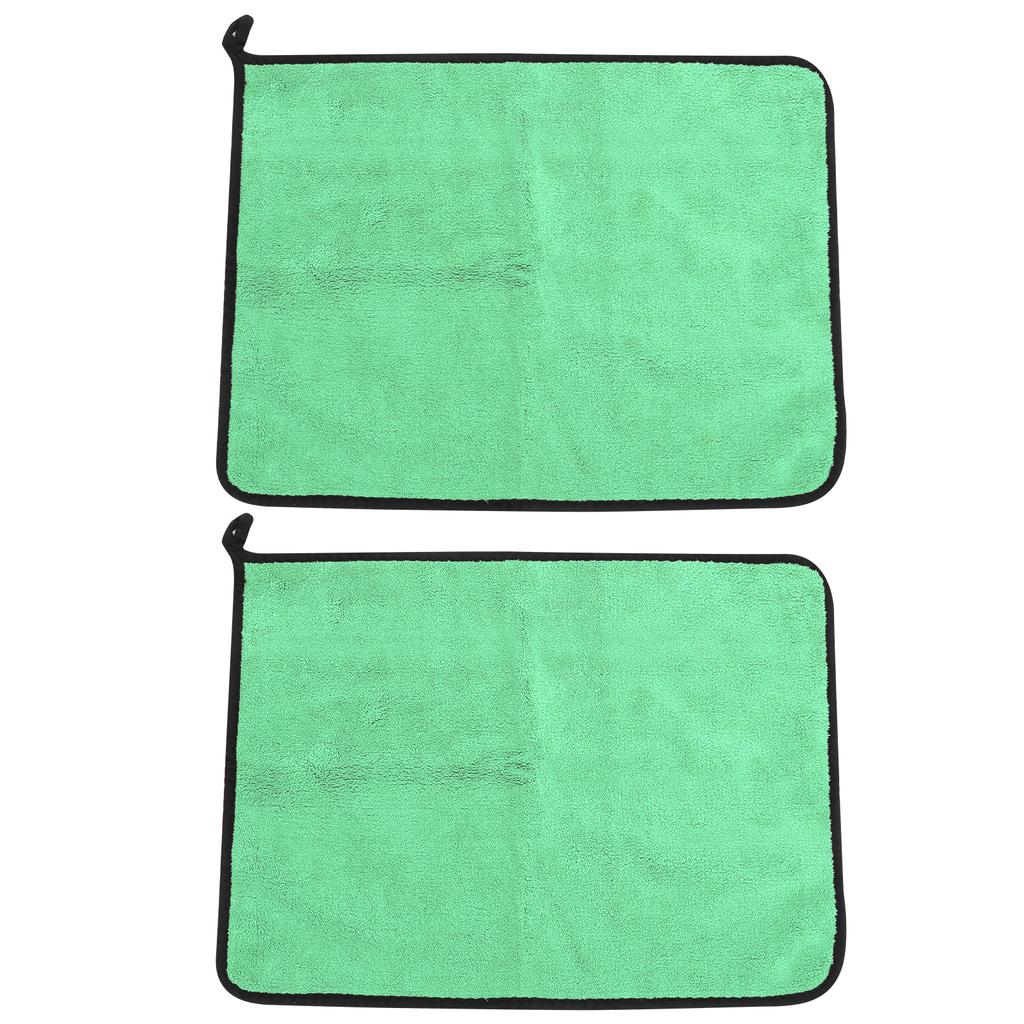 Cotton Fishing Towel Thickening Water Absorption Double Sided Color Towel Fishing Accessory(Green Gray )