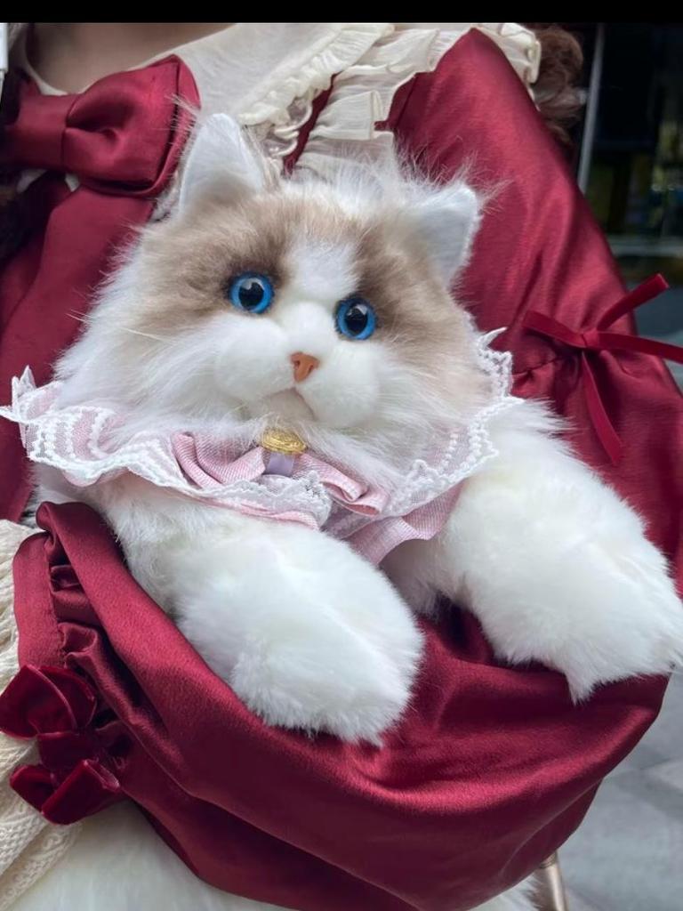 Ragdoll Cat Plush Backpack and Kitten Pillow Toy Gift