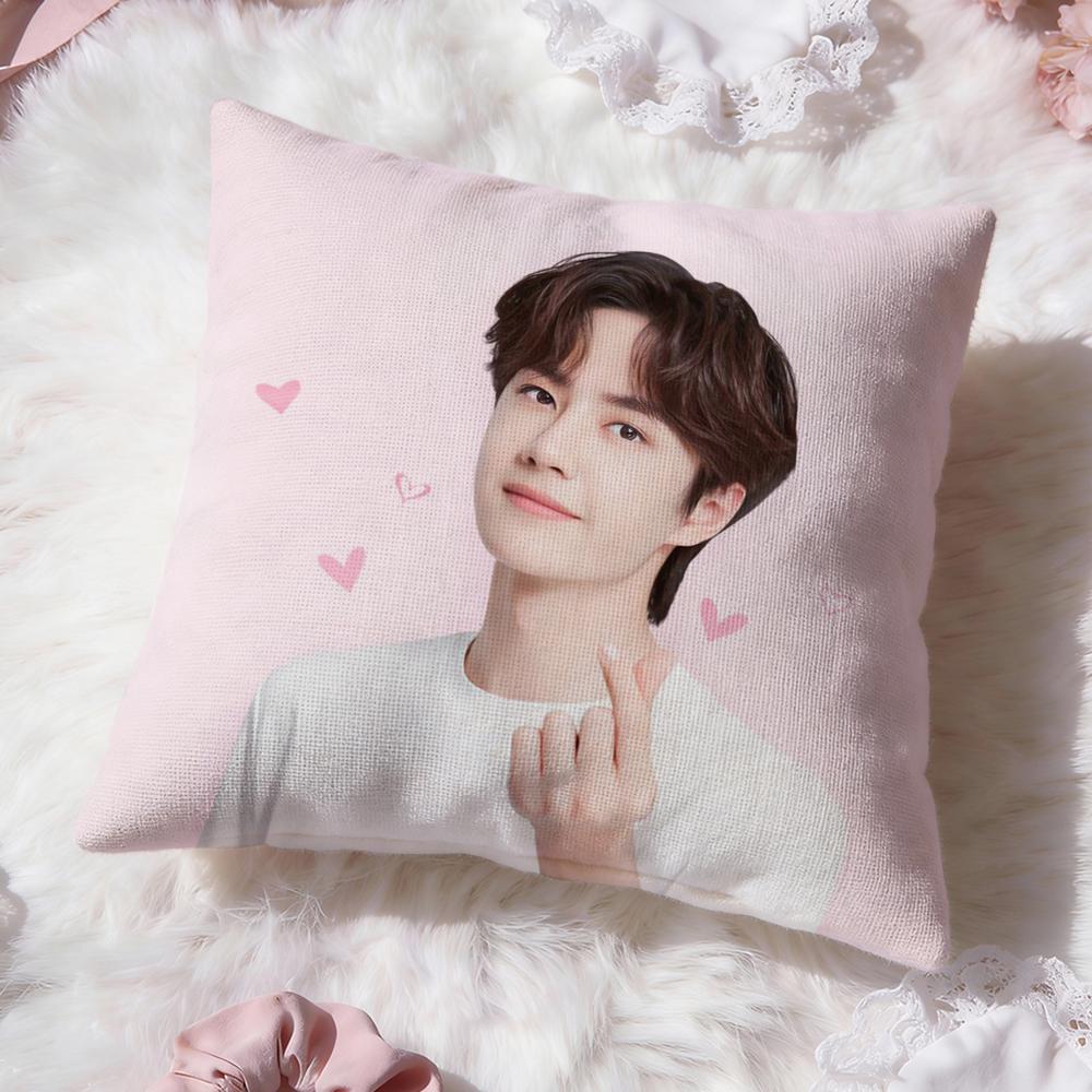 Fashion W-WWang Yibo Cushion Cover Soft Washable Pillow Case Multi-Scene for Couch Bed Travel Office Use