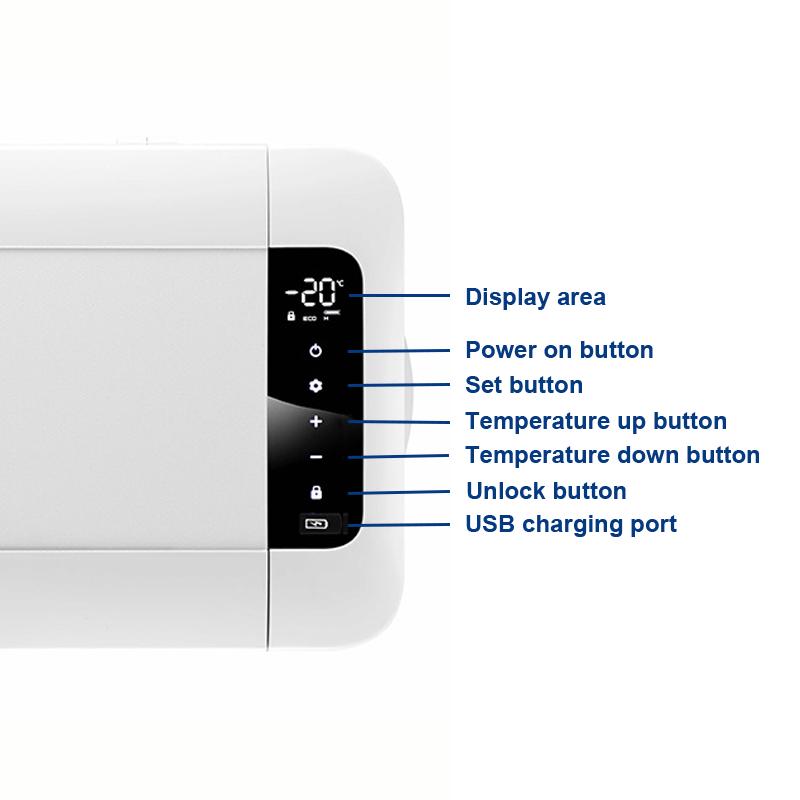 45W Portable 12/24/220V Alpicool Freezer Outdoor Travel Car 18L Portable Mini Refrigerator