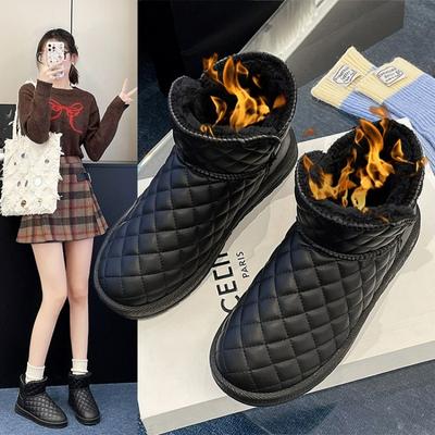 New Woman Ankle Boots Warm Anti-hair Snow Boots Fashion Casual Flat Boots Non-Slip Plush Women's Shoes Winter