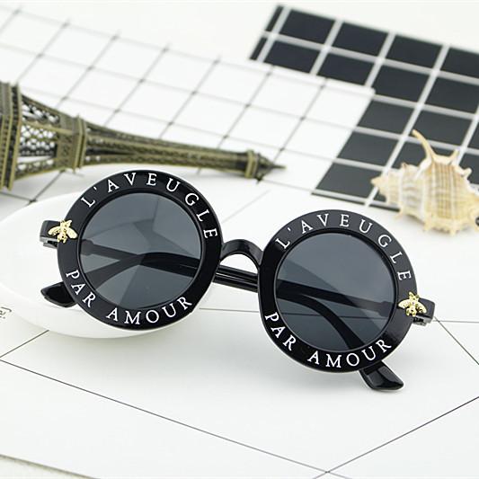 

Модные круглые солнцезащитные очки, солнцезащитные очки в круглой оправе с ретро-буквой, универсальные солнцезащитные очки 15981