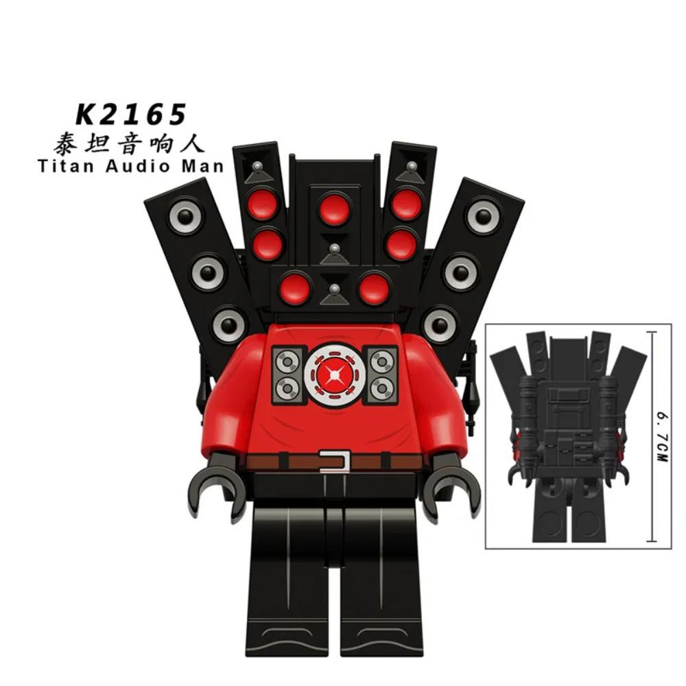 Skibidi Toilet MOC Abstract Robot Building Blocks Compatible With LEGO Monitor TV Man Delicate Figures Mini Model Bricks Toys