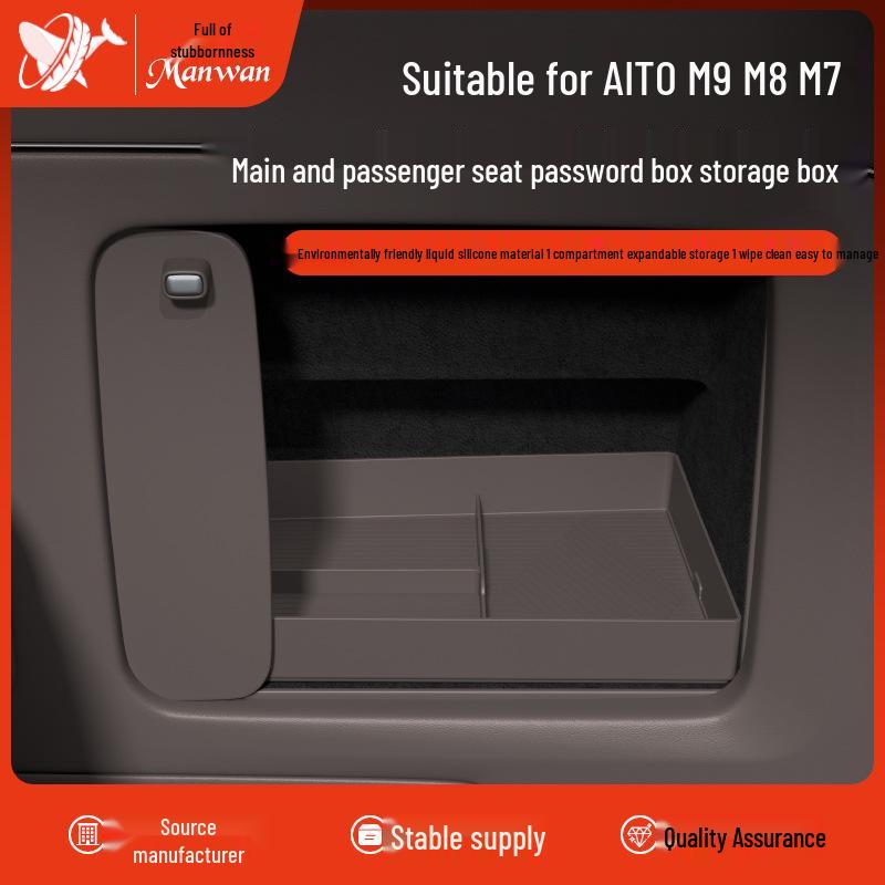 Fits AITO New M9, M8, M7 Driver & Passenger Storage Box Center Console - Modified Car Interior Decoration Accessories