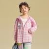 Hello Kitty Girls' Plaid Hooded Spring Jacket - 1 Piece