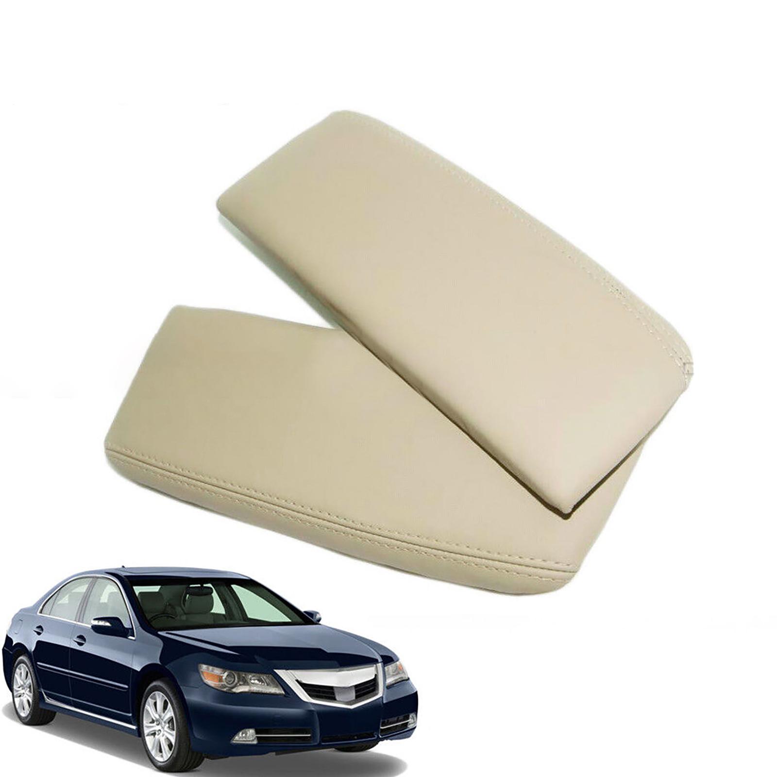 

For Acura RL 2005-2010 Beige Tan Microfiber Leather Center Console Lid Armrest Cover Skin Waterproof Car Interior Accessory United States