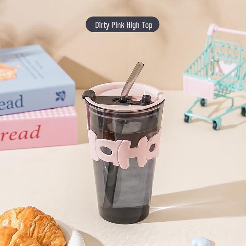 Changbaosen 450ml Letter Design Glass Coffee Cup