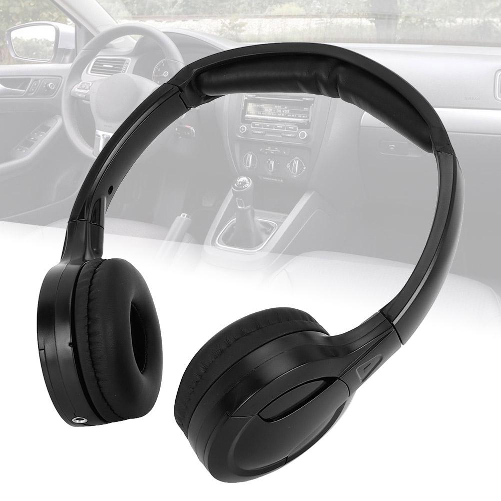 Wireless Infrared Stereo Audio 2 Channel Headphone Earphone for Car Headrest DVD