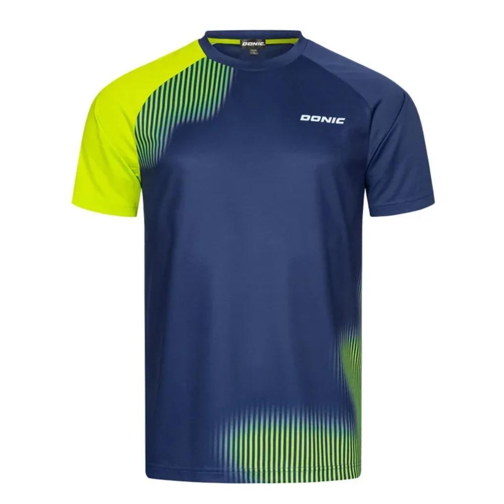 DONIC Round Neck Table Tennis Jersey Quick Dry Sports T-shirt Breathable Short Sleeve Ping Pong Shirt Men and Women Y2k Clothes