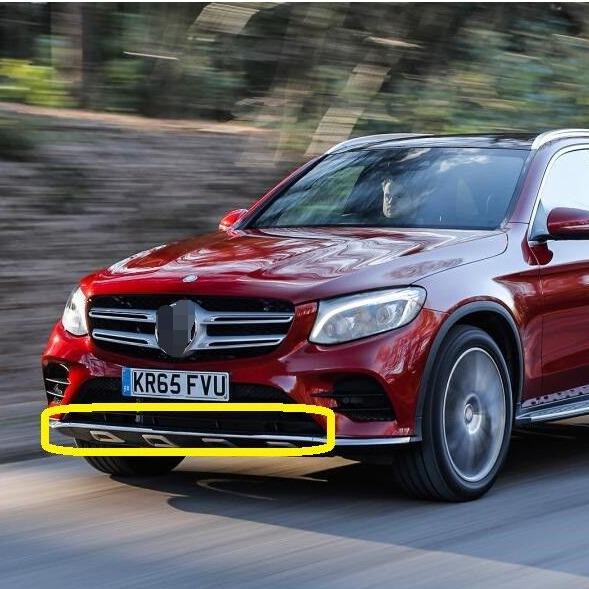 Matte AMG Front Bumper Trim for Mercedes-Benz GLC260 W253