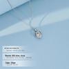 Banyan Tree S925 Silver Pendant Necklace with Heart Design, Diamond Accent - Elegant Valentine's Day Gift for Women