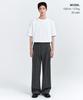 MUSINSA STANDARD Super Wide Hidden Banding Slacks [Medium Gray]