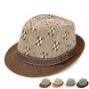 Straw Hat Summer Middle-Aged Men's Small Hat British Jazz Hat Outdoor Sun Protection Sun Hat Beach Hat