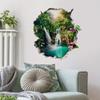 Wall-cutting Jungle Waterfall Wall Stickers for Living Room and Bedroom Decoration - Natural Landscape Stickers