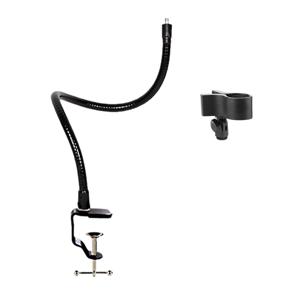 Professional Flexible Gooseneck Microphone Stand Desk Clamp for Radio Broadcasting Studio Live Broadcast Equipment