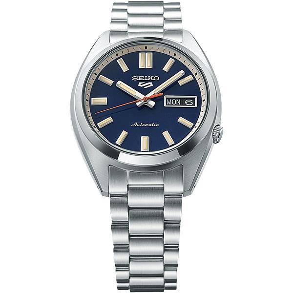 Seiko SBSA253 (Montre mécanique à bracelet en métal pour homme de la série SNXS de style sportif 5SPORTS) Montre Ronde Argent
