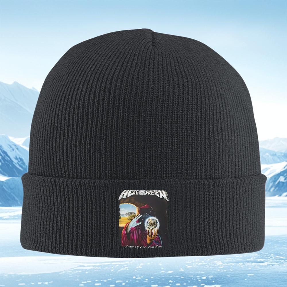 Figure holds glowing spherekeys Men Women Unisex Knitted Hat Beanie Pullover Cap Winter Thermal Warm Christmas Outdoor Cycling