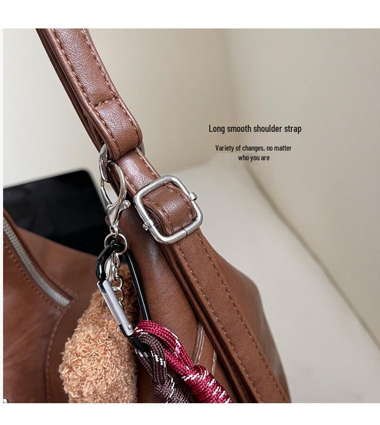 2025 Retro Women's Large-Capacity Underarm Bag - Fashionable Autumn/Winter Tote Backpack