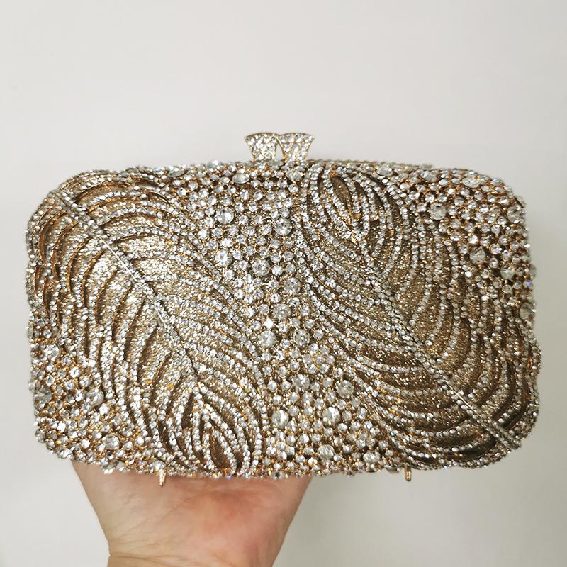 Designer Stones Evening Purse Handbags Green/Silver