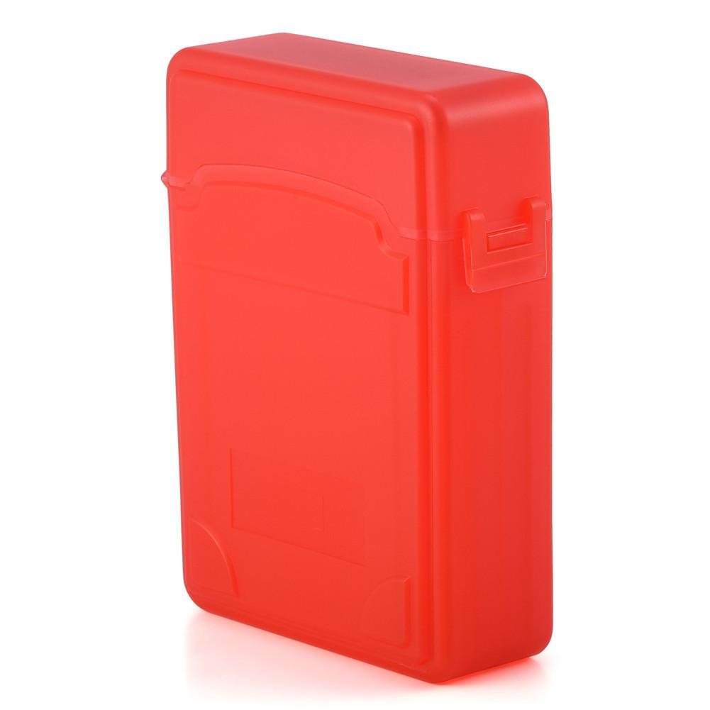 2.5 Inch HDD   SSD Protective Shockproof Case Storage Box Anti Static Label Enclosure Red (Not Inclube Hard Disk)