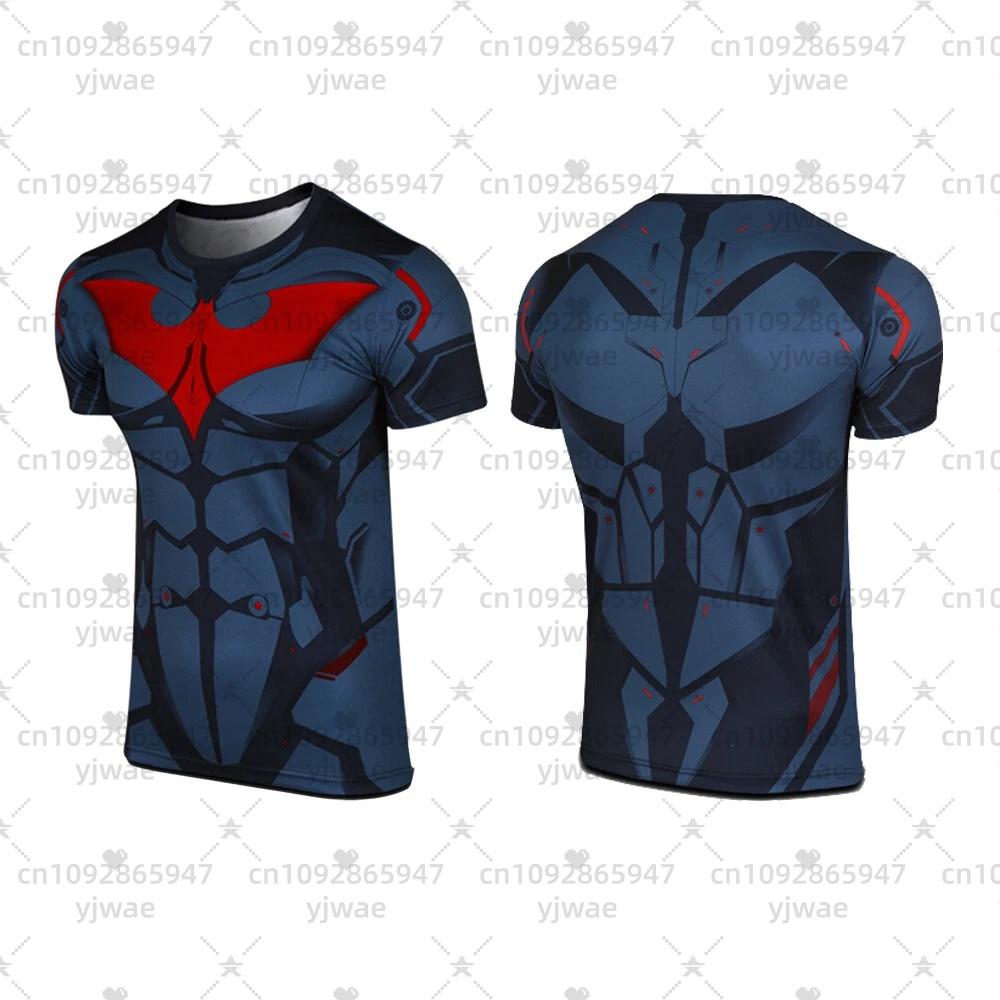 

Summer Men Boys Batman Kompression Tee Series Cool 3d Printed T-Shirt Hip Hop Sports Sweat Absorbing Short Sleeve T-Shirt S