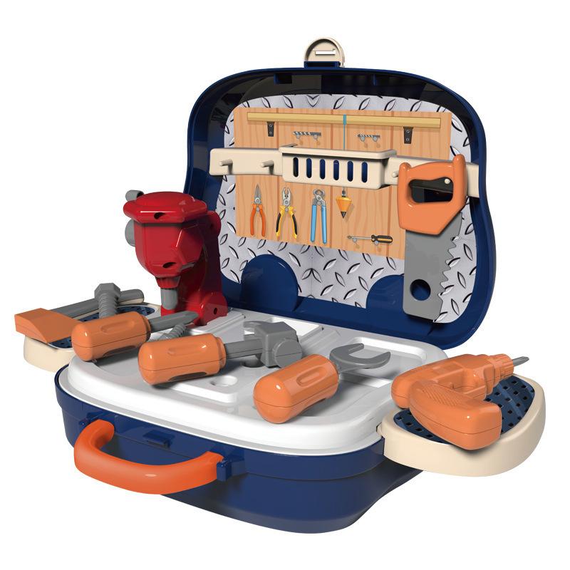 Children'S Kitchen Play Home Accessories Toy Set Doctor Girl Dressing Desk Tools Hand-Held Suitcase Toys