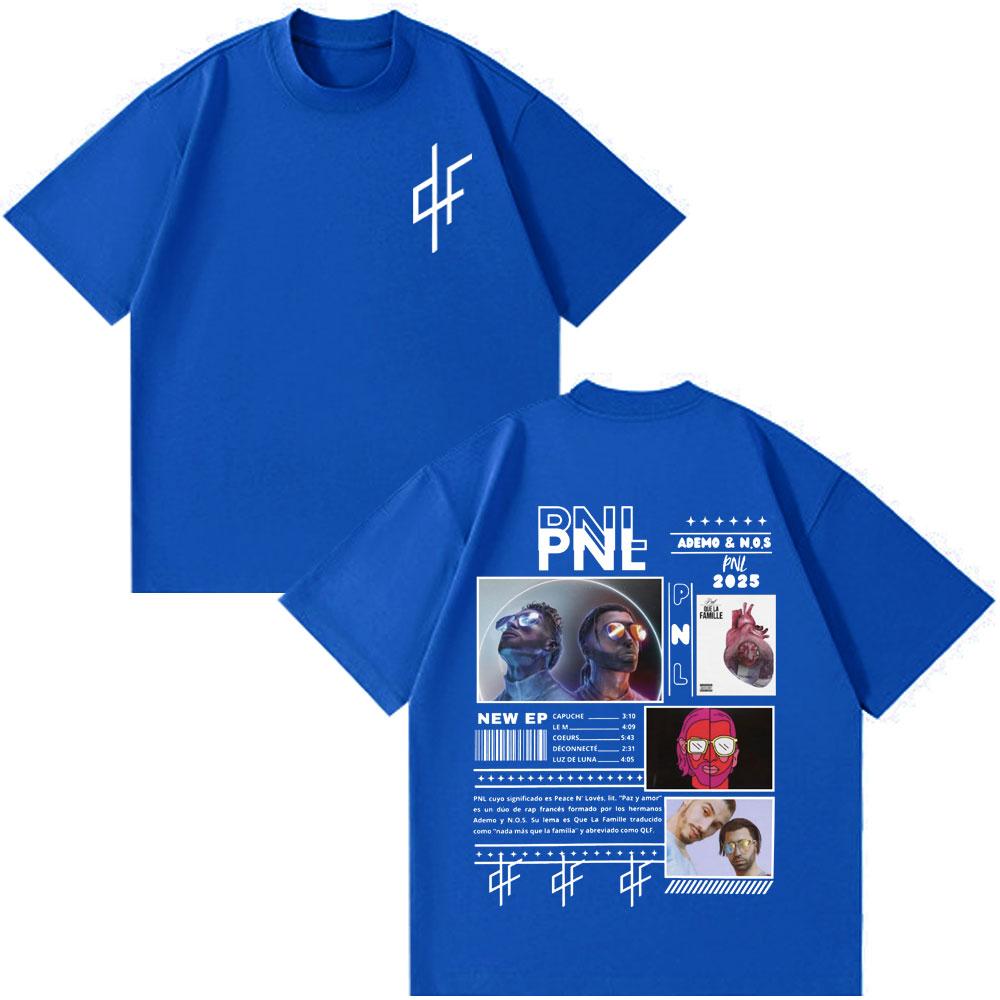 T-shirt Le Monde Chico Album PNL Rapper Francese Stampa Grafica T-shirt Uomo Donna Hip Hop Moda Manica Corta Gotico Punk T-shirt