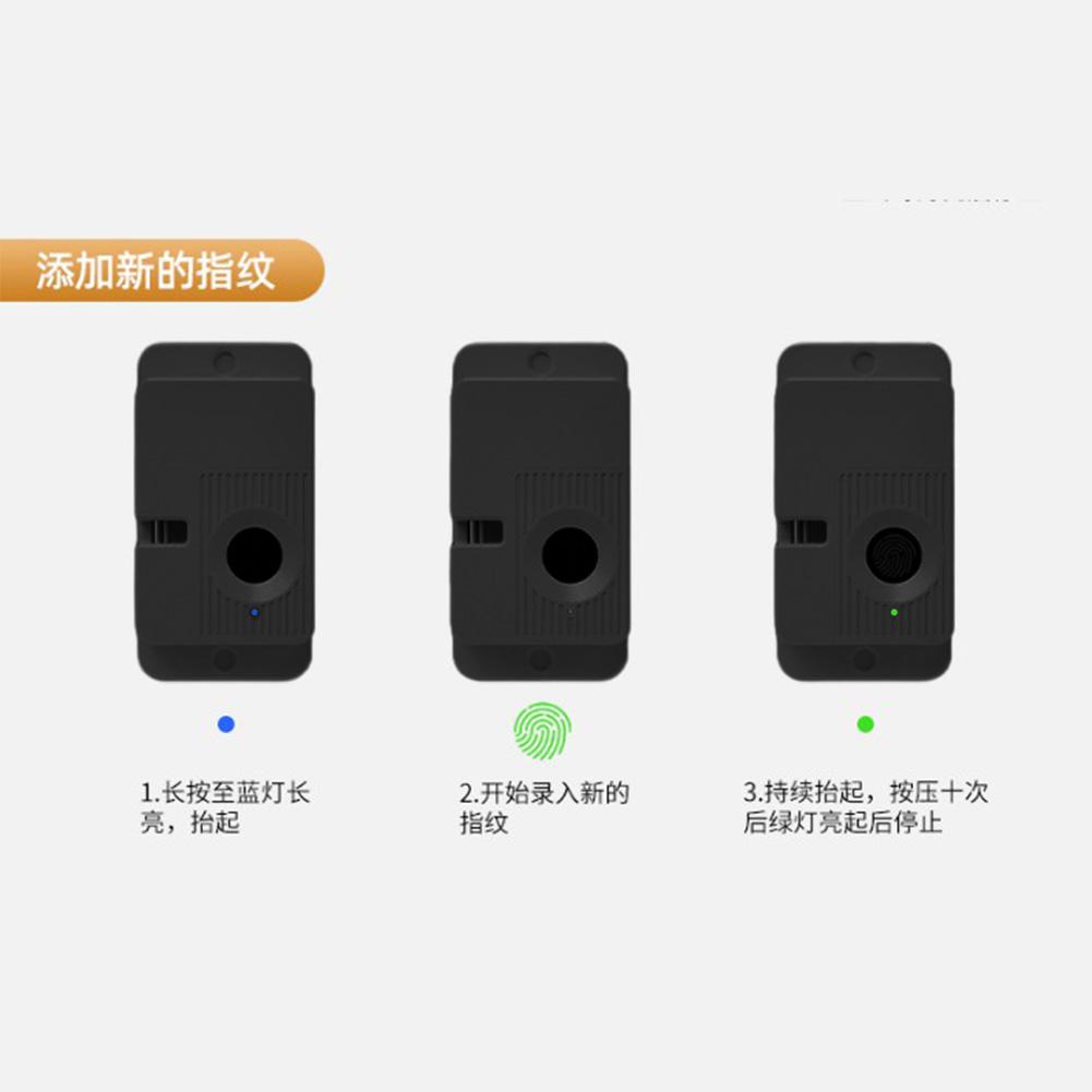 Fingerprint Lock for Child Safety Doors Drawers Cabinets with Fast Fingerprint Recognition and Type C Charging Port
