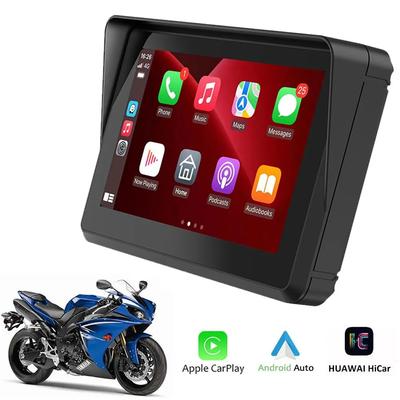 Radio da 5 pollici per motocicli, navigazione GPS, Carplay, Android auto, HUAWEI Honor, impermeabile IPX7