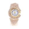 Elegant Quartz Zircon Wrist Watch Clock Open Bangle Watches Light Luxury Crystal Watches  Gifts
