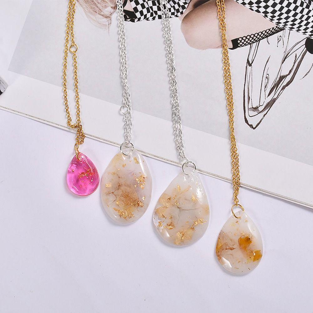 Waterdrop Oval Shape Resin Jewelry Mold with Hanging Hole Epoxy Resin Mold  Jewelry Making