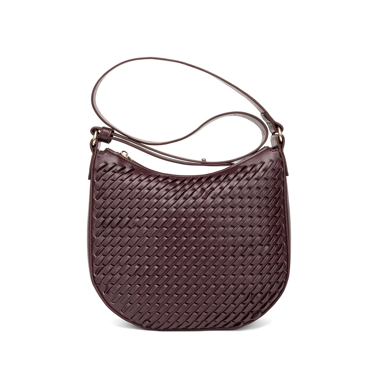 

New Woven Pattern Women s Handbag High Texture Leather Shoulder Bag Versatile Dumpling Bag Daily Use Commuter Bag