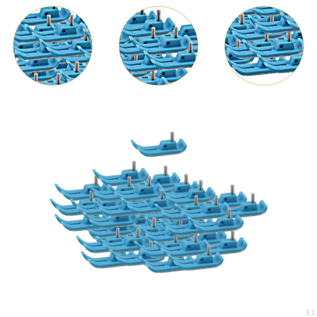 100Pcs Auxiliary Presser Feet Glide Sewing Foot Accessories for Home Industrial