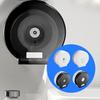 Space Saving Wall Mounted Toilet Paper Holder Large Toilet Roll Holder Dustproof Dispenser Commercial Bathroom Accessory