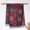 Winter Shape Jacquard Scarf High-end Thick Fringed Scarf Temperament Versatile Imitation Cashmere Warm Shawl
