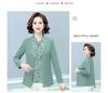 Stylish Women's Plus Size Autumn Base Layer: Fake Two-Piece Long-Sleeve Top for Middle-Aged & Elderly Moms - Loose & Fashionable.