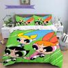 Cute Powerpuff Girls Printed Bedding Set Duvet Cover Pillowcase No Filler, Soft Home Bedroom Decor, Perfect Gift for Fans.chl