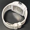 Used New Watch Richard Mille Type Quartz Homage Watch Rubber Tonneau White Skeleton