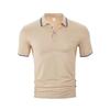 European and American short-sleeved men's polo shirt TEMU summer loose casual breathable lapel print advertising shirt T-shirt