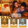 Adjustable LED Crystal Desk Lamp, Touch Control, Tri Color Adjustment, with USB Charging for Home Decoration and Night Lighting