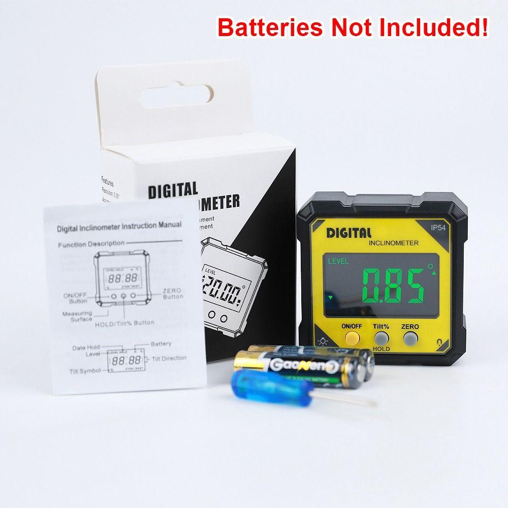 1Pcs Multifunctional Digital Inclinometer Electronic Magnetlc LCD Display Digital Angle Finder High Accuracy