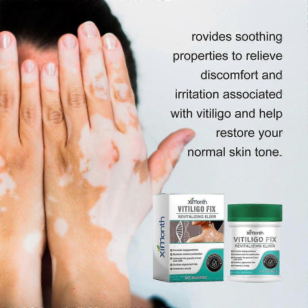Vitiligo Fix Elixir - Revitalizing Cream for Even Skin Tone & Spot Lightening, 15g!xx2