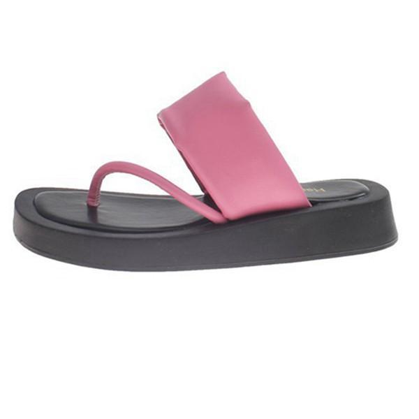 Thick-soled thong sandals, instep straps, Korean style sandals, summer, outdoor slippers, ladies sandals, flat sandals, beach sandals, indoors